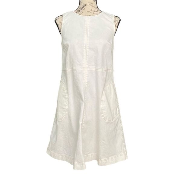 Lauren by Ralph Lauren Denim Fit-and-Flare Dress with Pockets in Size  6 - Picture 1 of 9